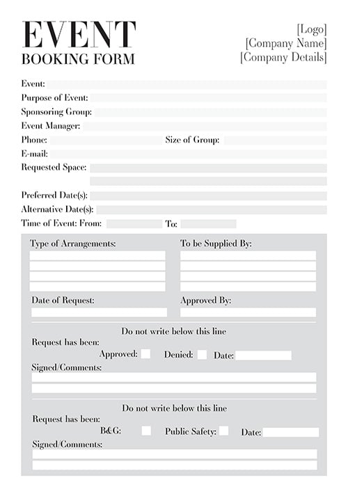 A4 NCR Booking Forms 2