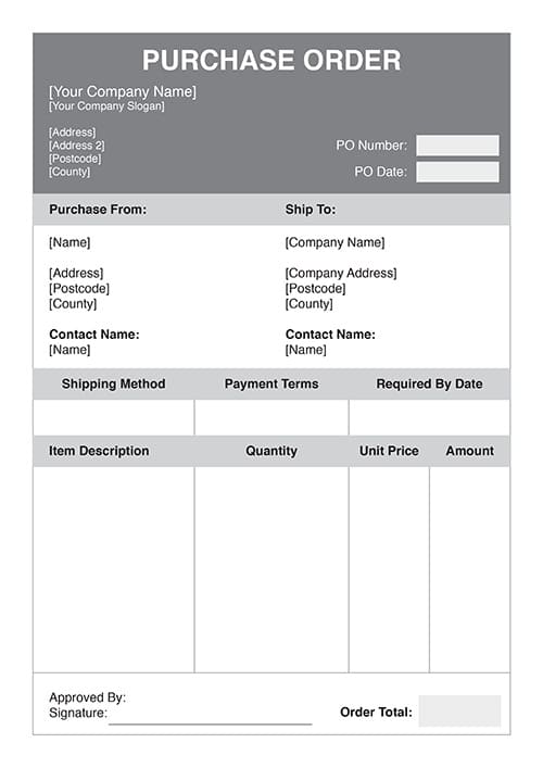 A4 NCR Purchase Order Form 1