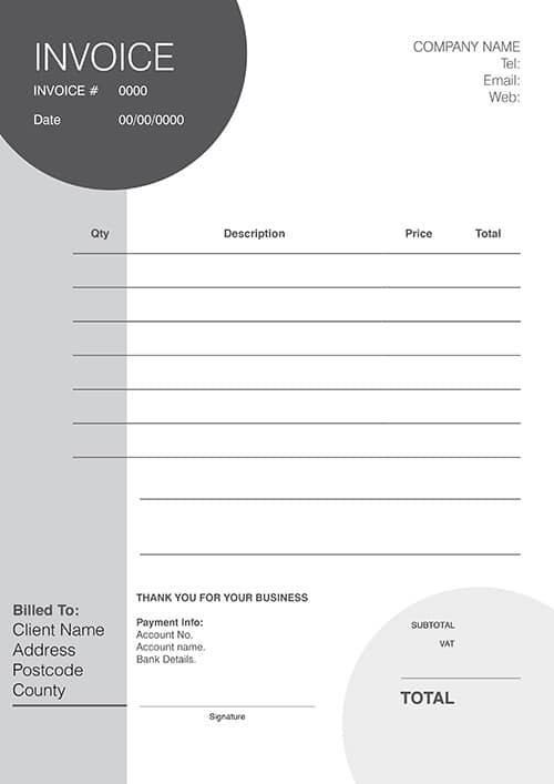 NCR Invoice Form 6