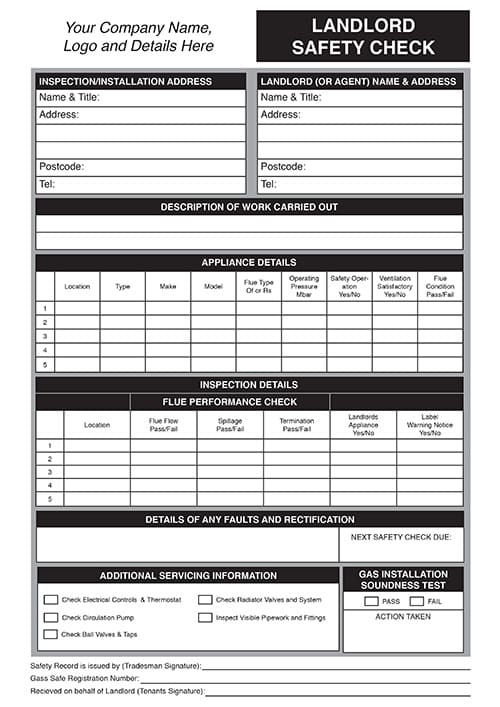 ncr form non comformance report template NCR Landlord Safety Check 1