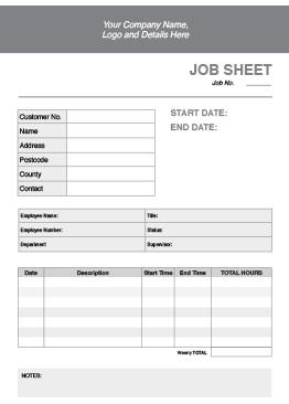 ncr forms ncr job sheet