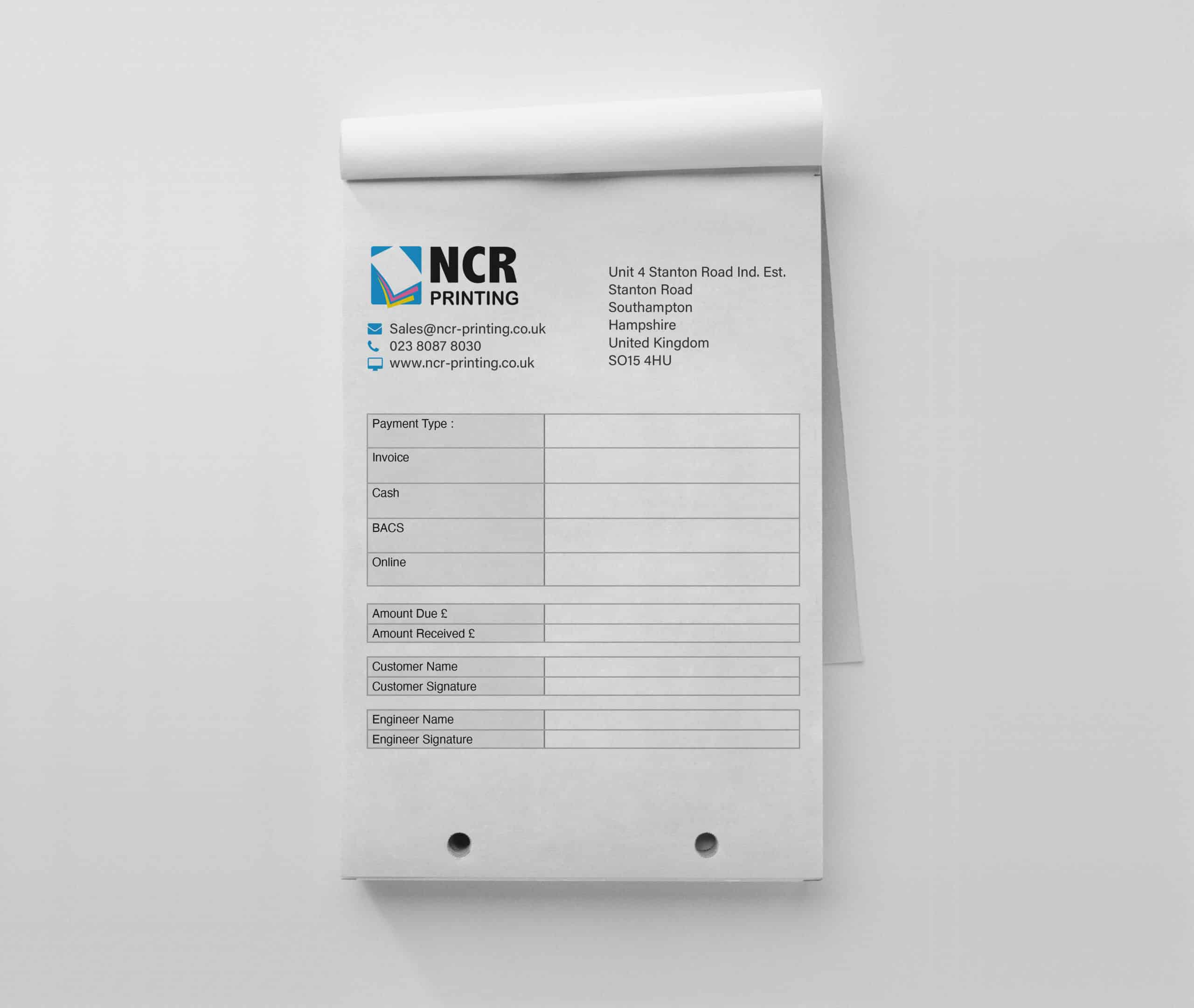 Print Custom NCR Pads  Bespoke NCR Pad Printing Cornwall, Online Printer-  Usfor Design & Print, Newquay